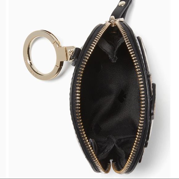 LIMITED EDITION🔥Authentic Kate Spade leather iceskater coin/Keychain zip wallet - Picture 4 of 8